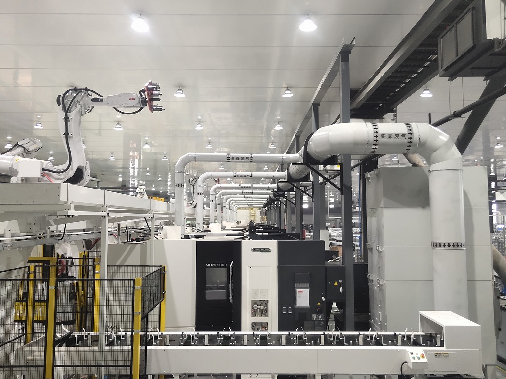 “黑灯工厂”自动化产线油雾处理